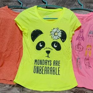 Girls Tee Shirt Bundle - Justice & Cat & Jack (Size 8/10